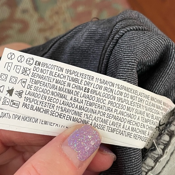 Forever 21 lightweight jeans jeggings size 6 spandex black  ankle skinny cropped - Picture 6 of 9